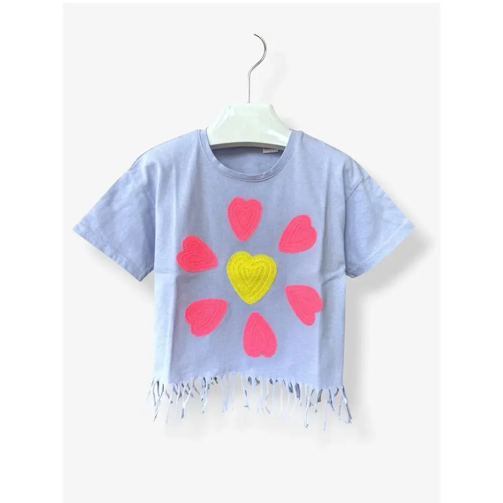 Zara Floral Shorts, Hoodie, Embroidered Fringed T-Shirt Set Size 5T Lavender